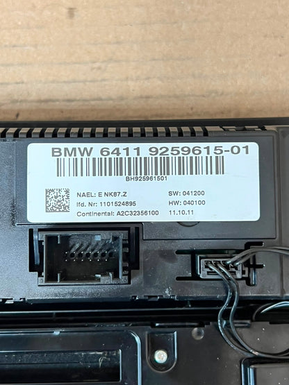 BMW X3 F25 X4 F26 A/C Climate Control Panel 9259615 OEM 2012-2014
