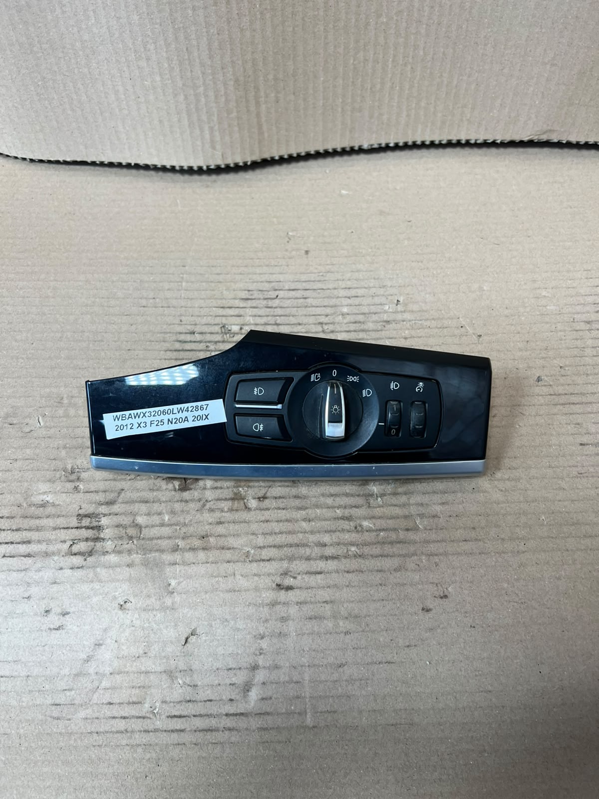 BMW 5 Series F10 F11 Headlight Switch Control Unit 9192746 Genuine OEM