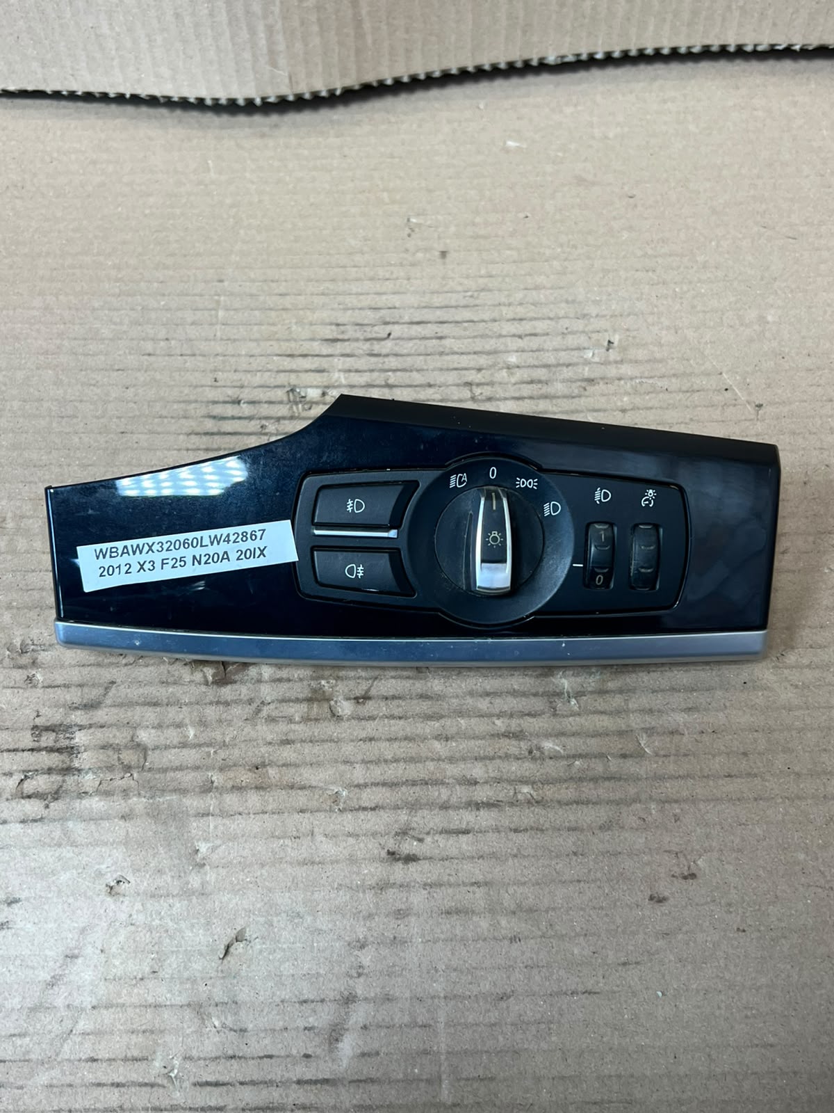 BMW 5 Series F10 F11 Headlight Switch Control Unit 9192746 Genuine OEM