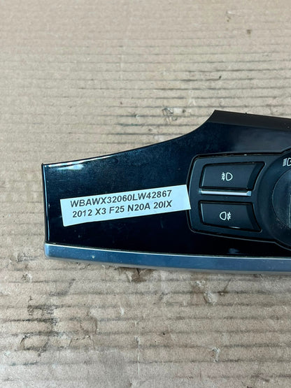 BMW 5 Series F10 F11 Headlight Switch Control Unit 9192746 Genuine OEM
