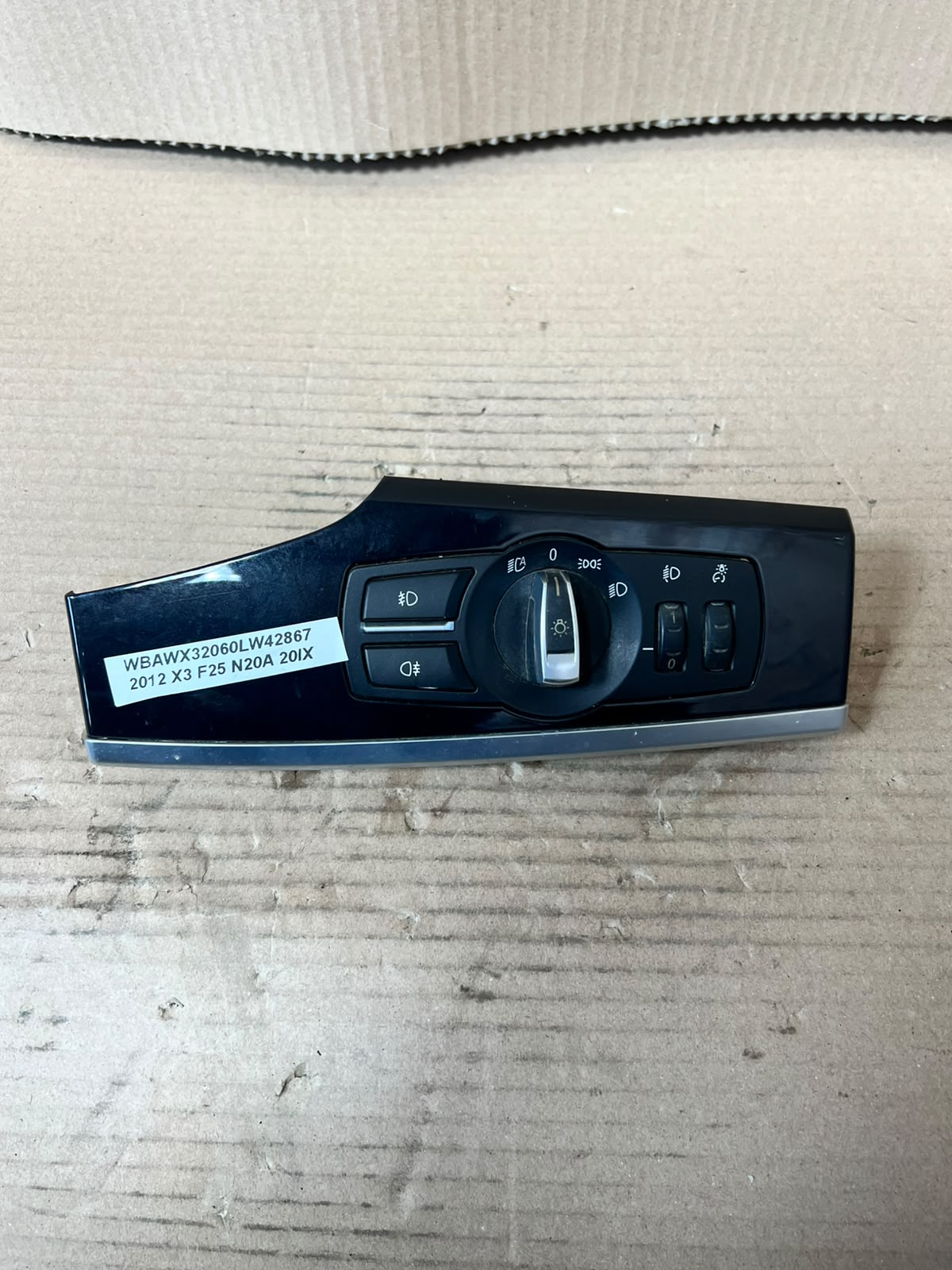 BMW 5 Series F10 F11 Headlight Switch Control Unit 9192746 Genuine OEM
