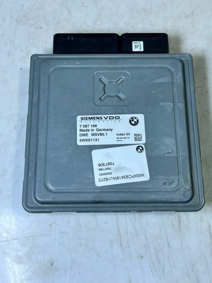BMW N51 Engine Control Module ECU DME MSV80.1 7587166 OEM