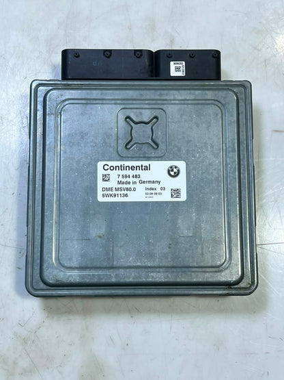 BMW 528i 328i MSV80.0 Engine Control ECU DME 7594483 5WK91136 OEM