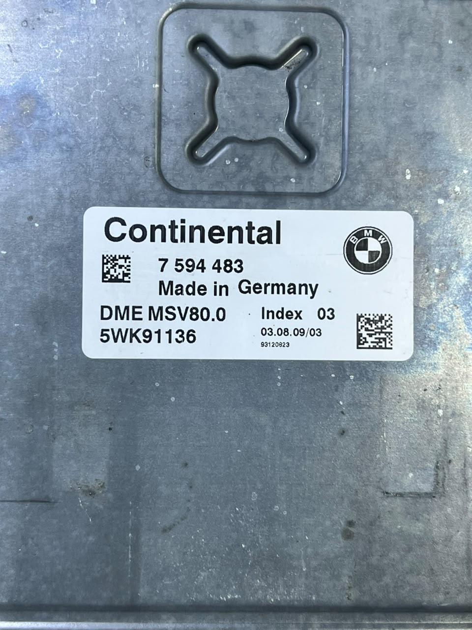 BMW 528i 328i MSV80.0 Engine Control ECU DME 7594483 5WK91136 OEM