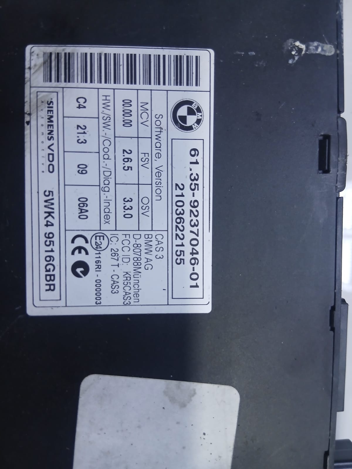 2010 BMW X5 E70 LCI xDrive30d N57 ECU DDE CAS3 Key Set 8510838 OEM