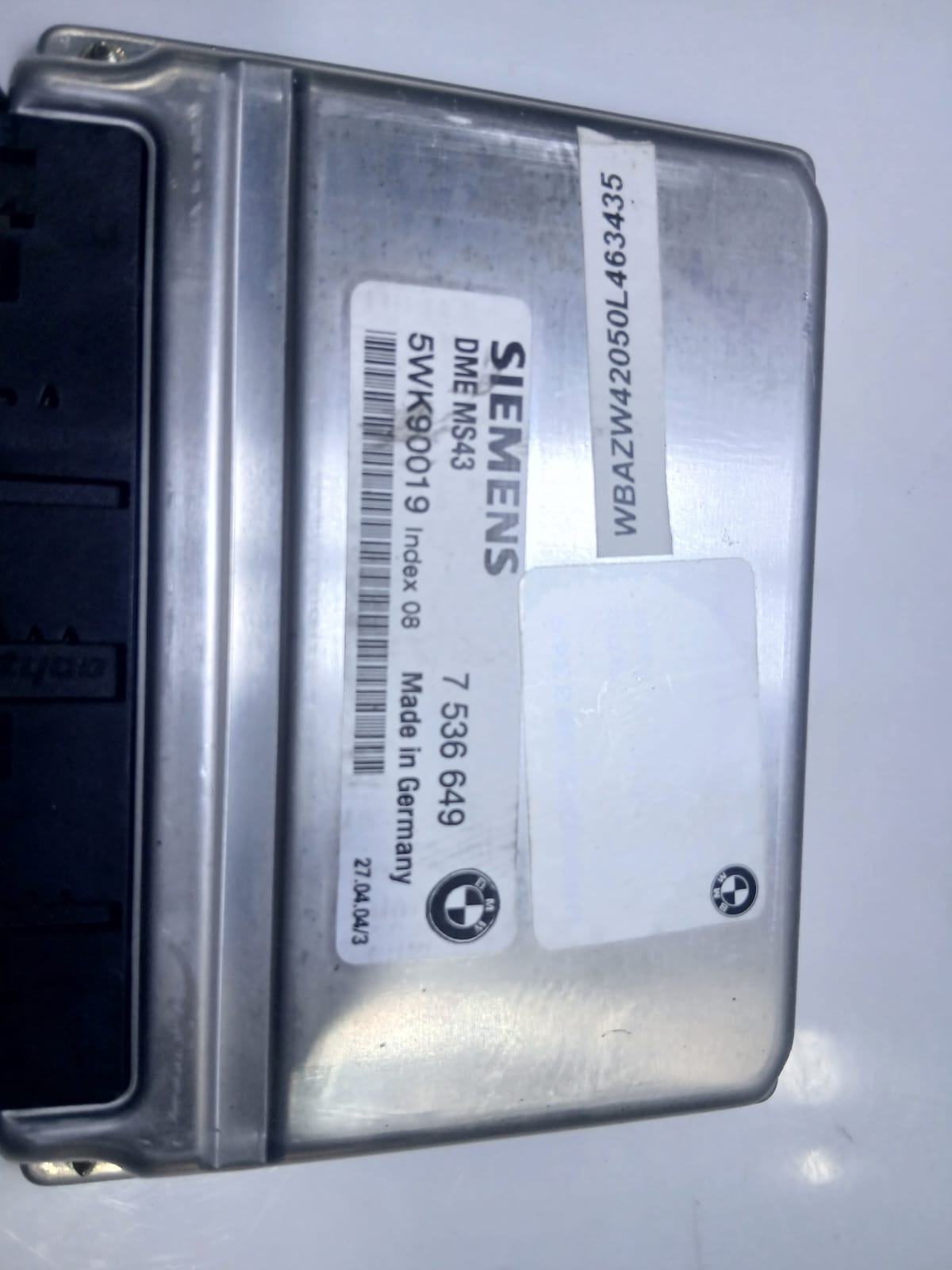BMW 325i E46 M54 MS43 Engine Control Module ECU 7536649 5WK90019 OEM 2001-2005