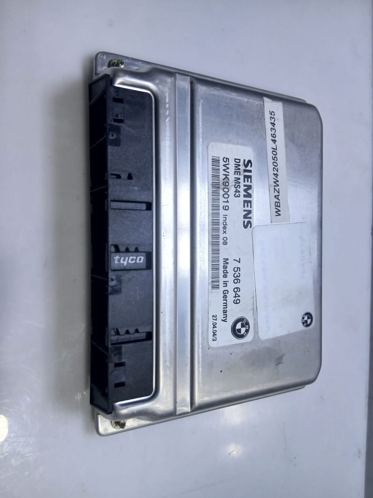 BMW 325i E46 M54 MS43 Engine Control Module ECU 7536649 5WK90019 OEM 2001-2005