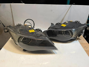 2005-2007 BMW 630i 650i E63 E64 Bi-Xenon Headlights RH LH Pair 7165801 7165796 OEM