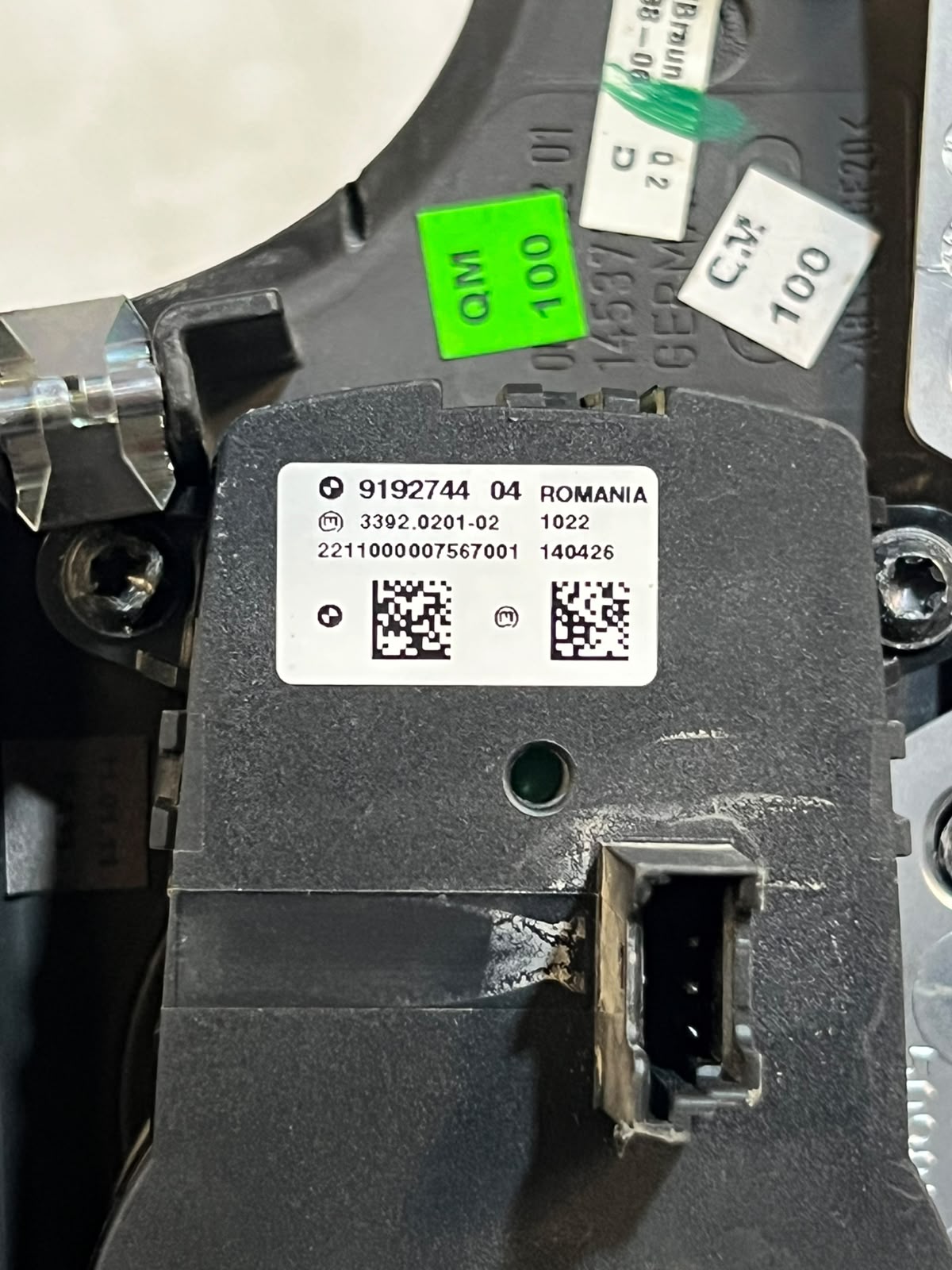 BMW F10 F11 F13 F01 Headlight Light Switch Control 9192744 OEM 2010-2012