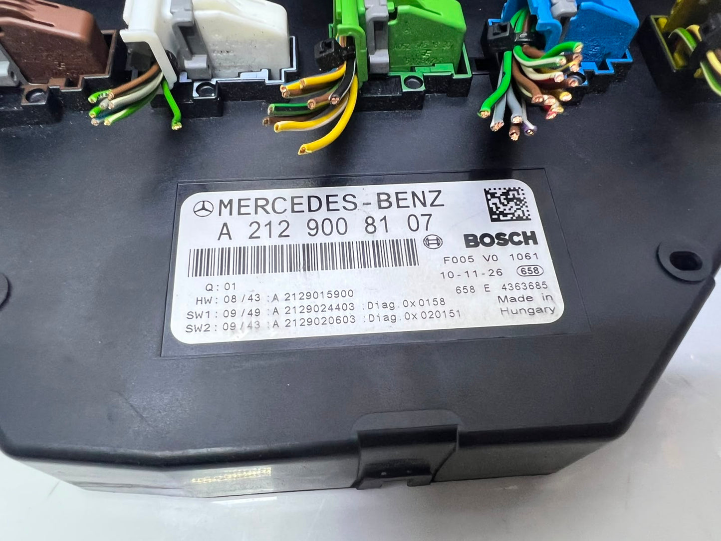 2014 Mercedes-Benz E300 Front Fuse Box Sam Control Unit A2129008107 W212 W204