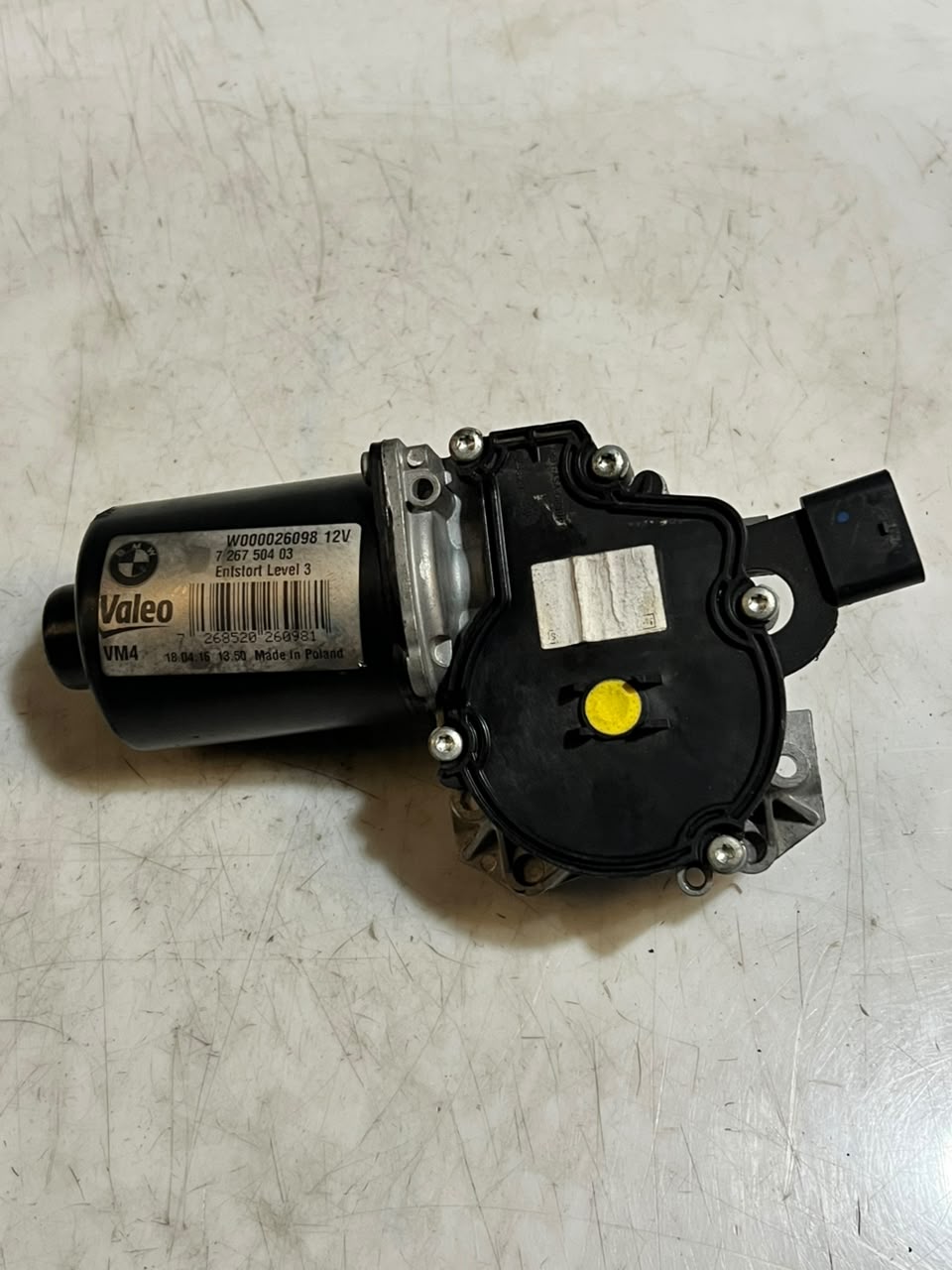 BMW F20 F21 F30 F31 F33 F35 Front Wiper Motor Linkage 7267504 OEM 2011-2019