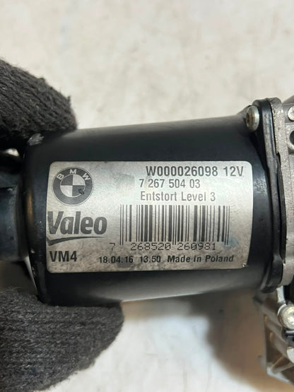 BMW F20 F21 F30 F31 F33 F35 Front Wiper Motor Linkage 7267504 OEM 2011-2019