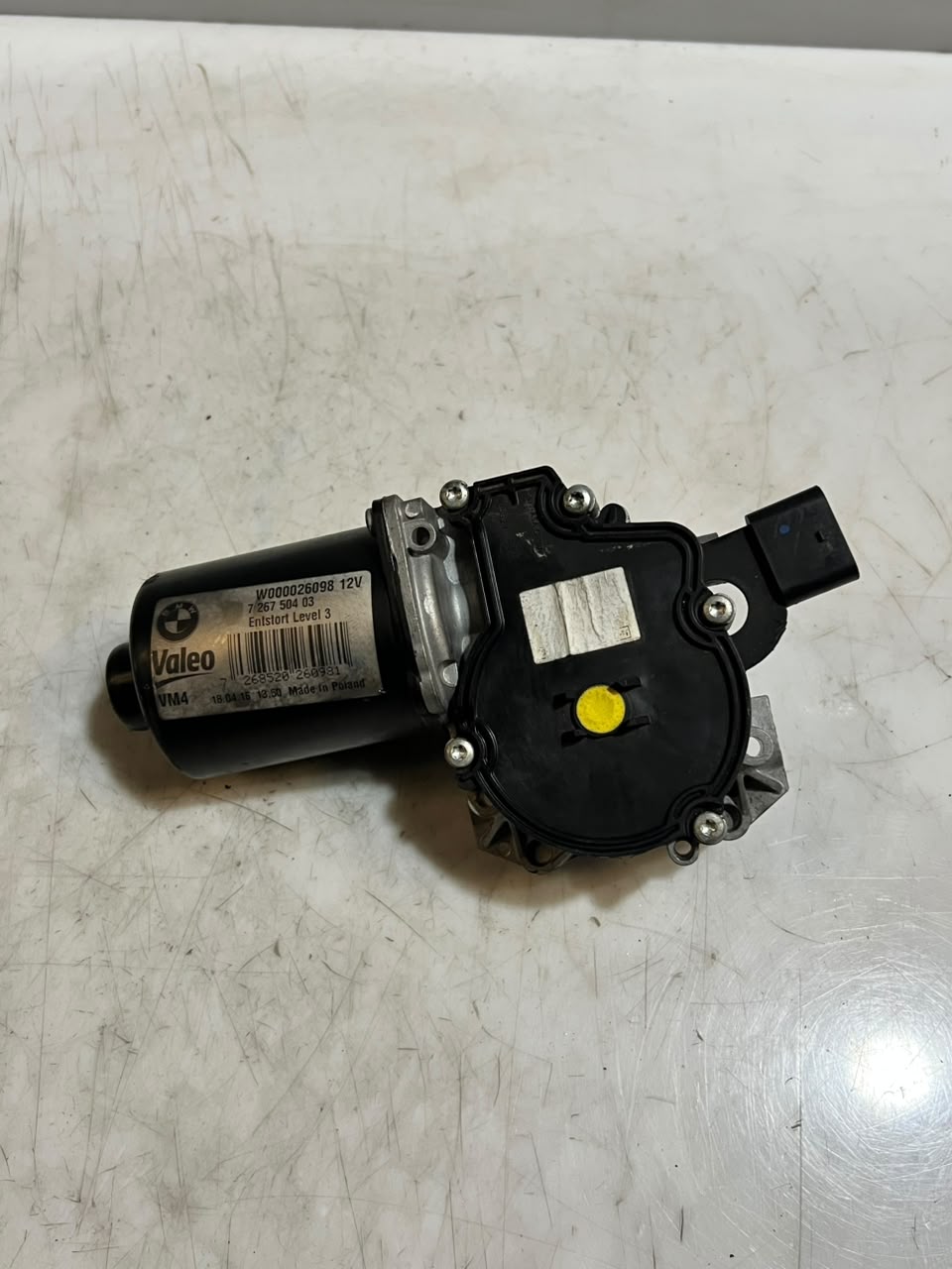 BMW F20 F21 F30 F31 F33 F35 Front Wiper Motor Linkage 7267504 OEM 2011-2019