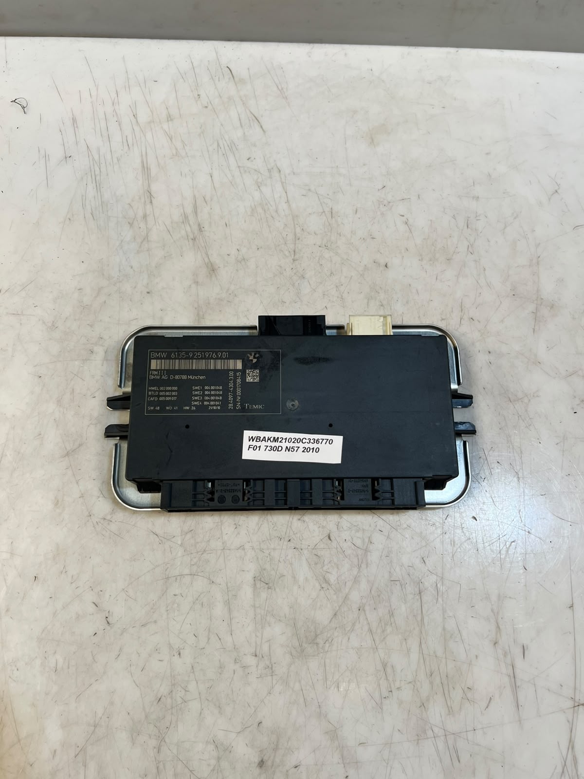 BMW F01 F02 F07 F10 F11 F25 FRM3 Footwell Control Module 9251976 OEM
