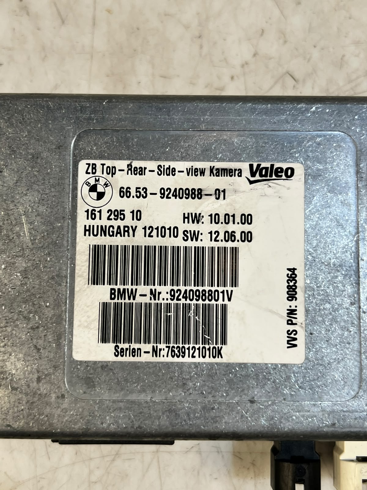 BMW F10 F12 535i 550i 640i 650i Surround View Camera Module 9240988 OEM
