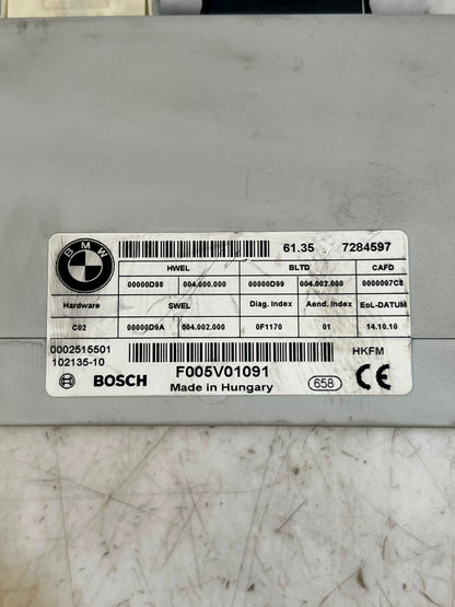 BMW 7 Series F01 F02 Tailgate Trunk Lid Lift Control Module 7284597 OEM