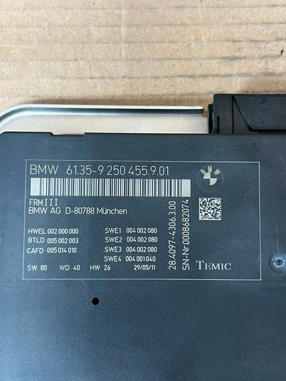 BMW F01 F07 F10 F11 F12 F13 FRM3 Footwell Control Module 9250455 OEM 2013-2019