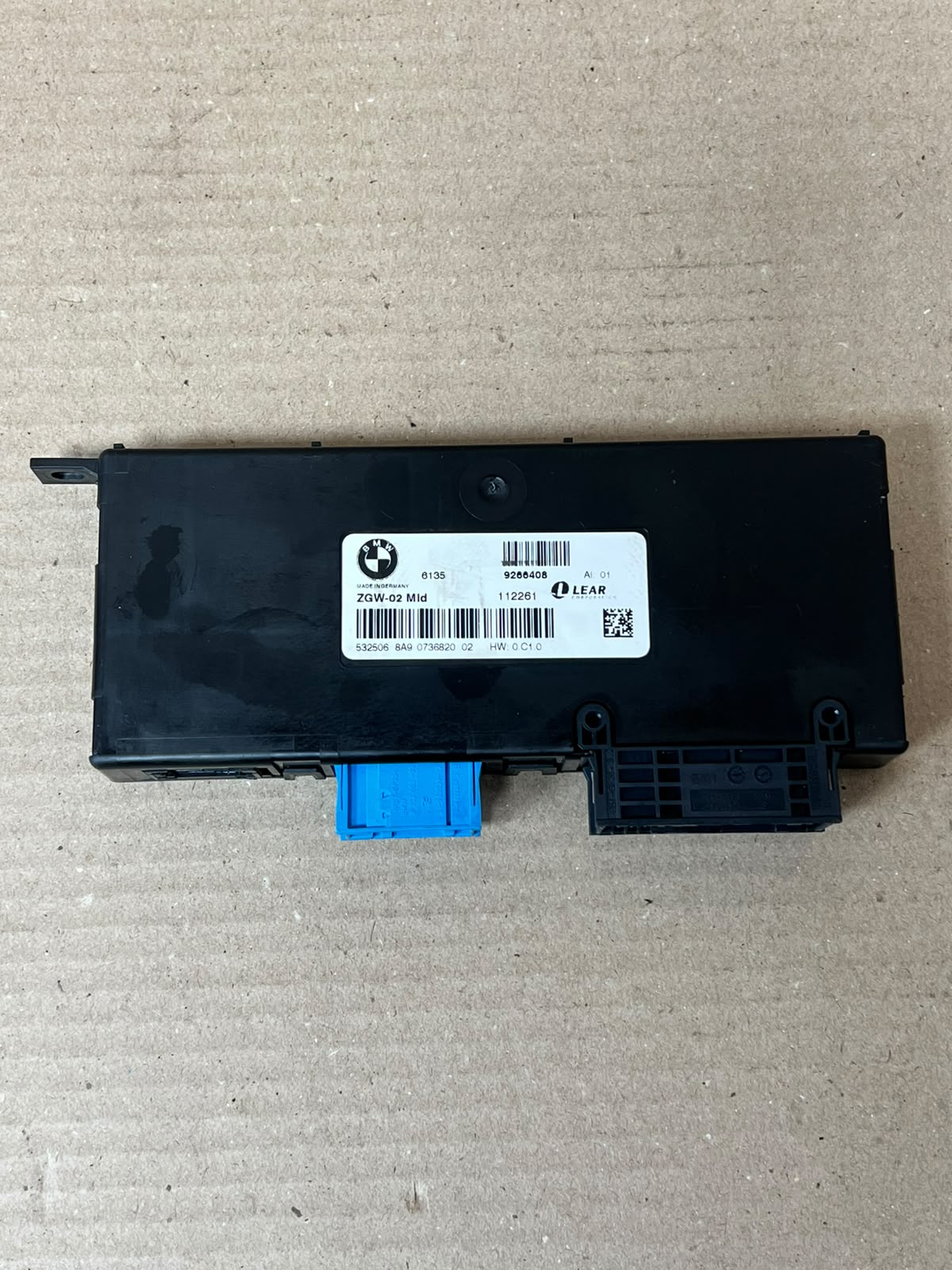 BMW 528i F10 F11 Central Gateway Module 9266408 OEM 2010-2016