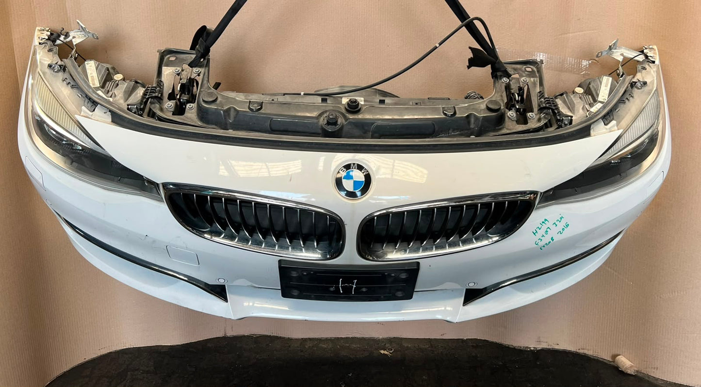 2015 BMW 320i GT F34 N20 Complete Front Nose Cut Headlights Grille Bumper OEM