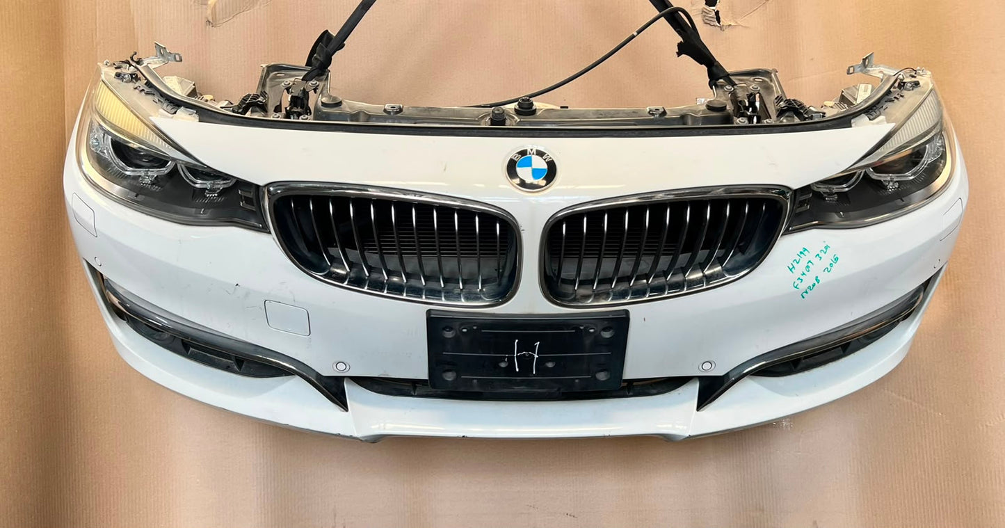 2015 BMW 320i GT F34 N20 Complete Front Nose Cut Headlights Grille Bumper OEM