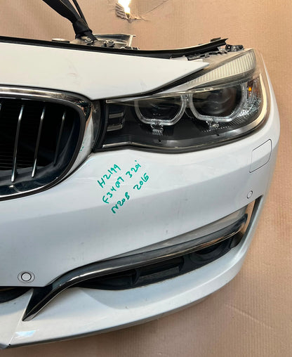 2015 BMW 320i GT F34 N20 Complete Front Nose Cut Headlights Grille Bumper OEM