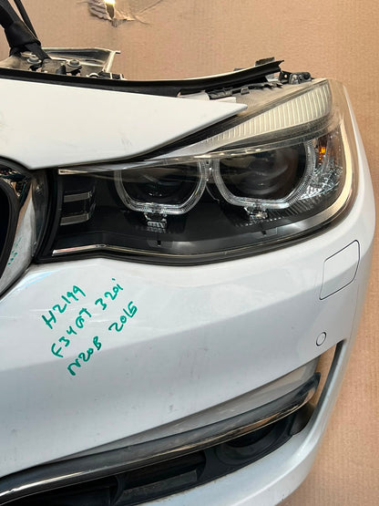 2015 BMW 320i GT F34 N20 Complete Front Nose Cut Headlights Grille Bumper OEM