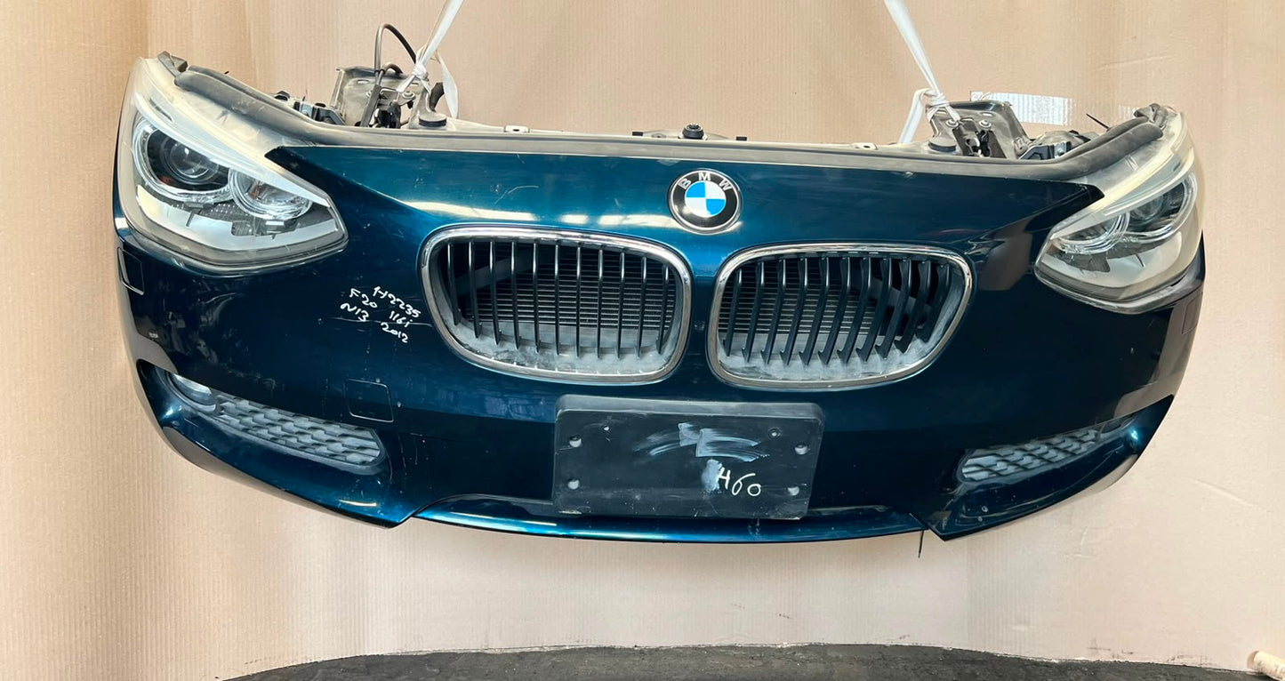 2012 BMW 116i F20 N13 Complete Front Nose Cut Headlights Grille Bumper OEM
