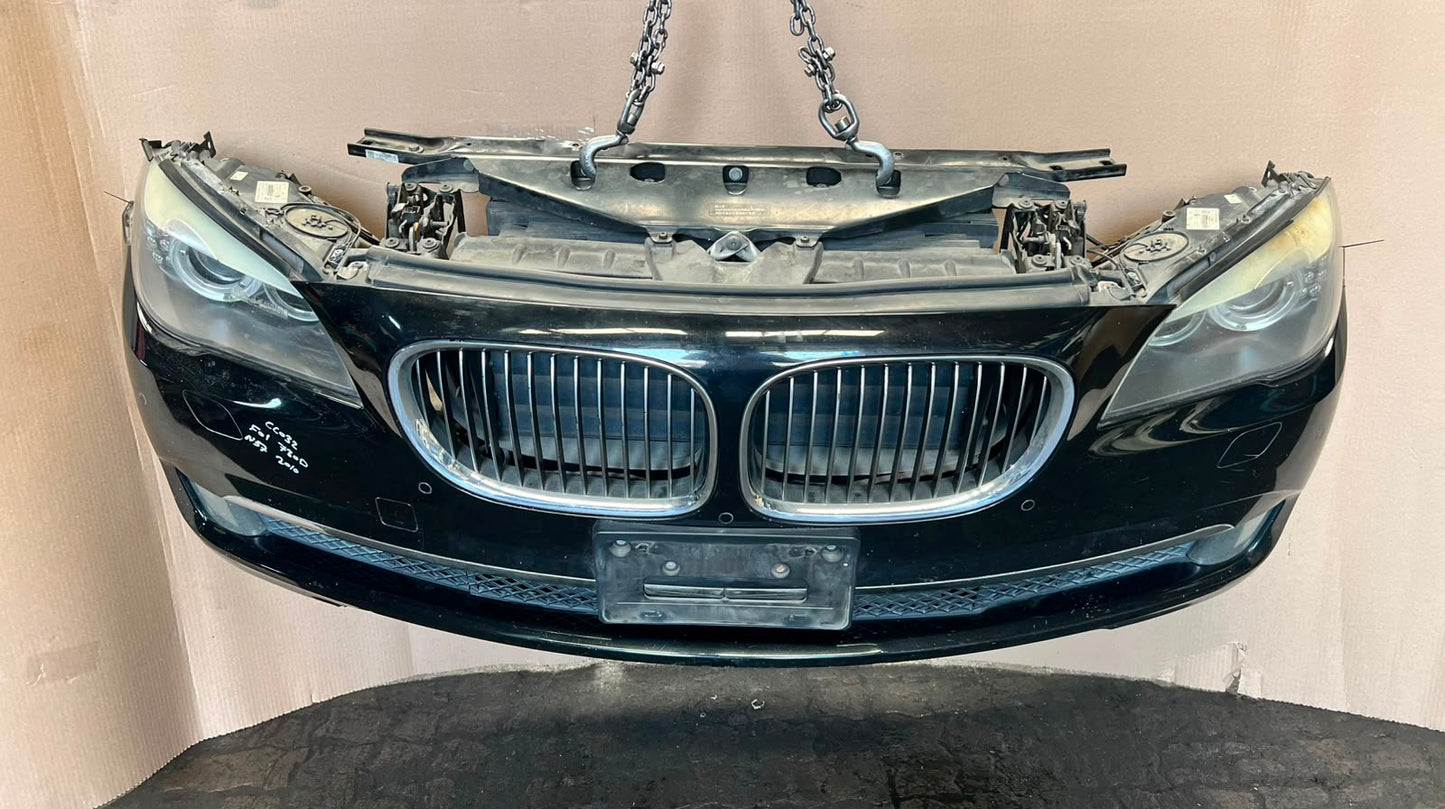 2010 BMW 730d F01 N57 Complete Front Nose Cut Headlights Grille Bumper OEM