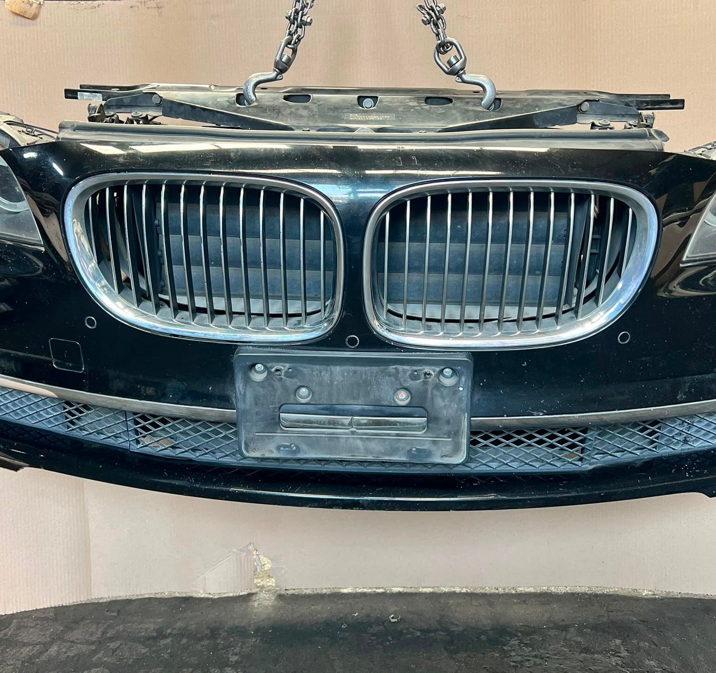 2010 BMW 730d F01 N57 Complete Front Nose Cut Headlights Grille Bumper OEM