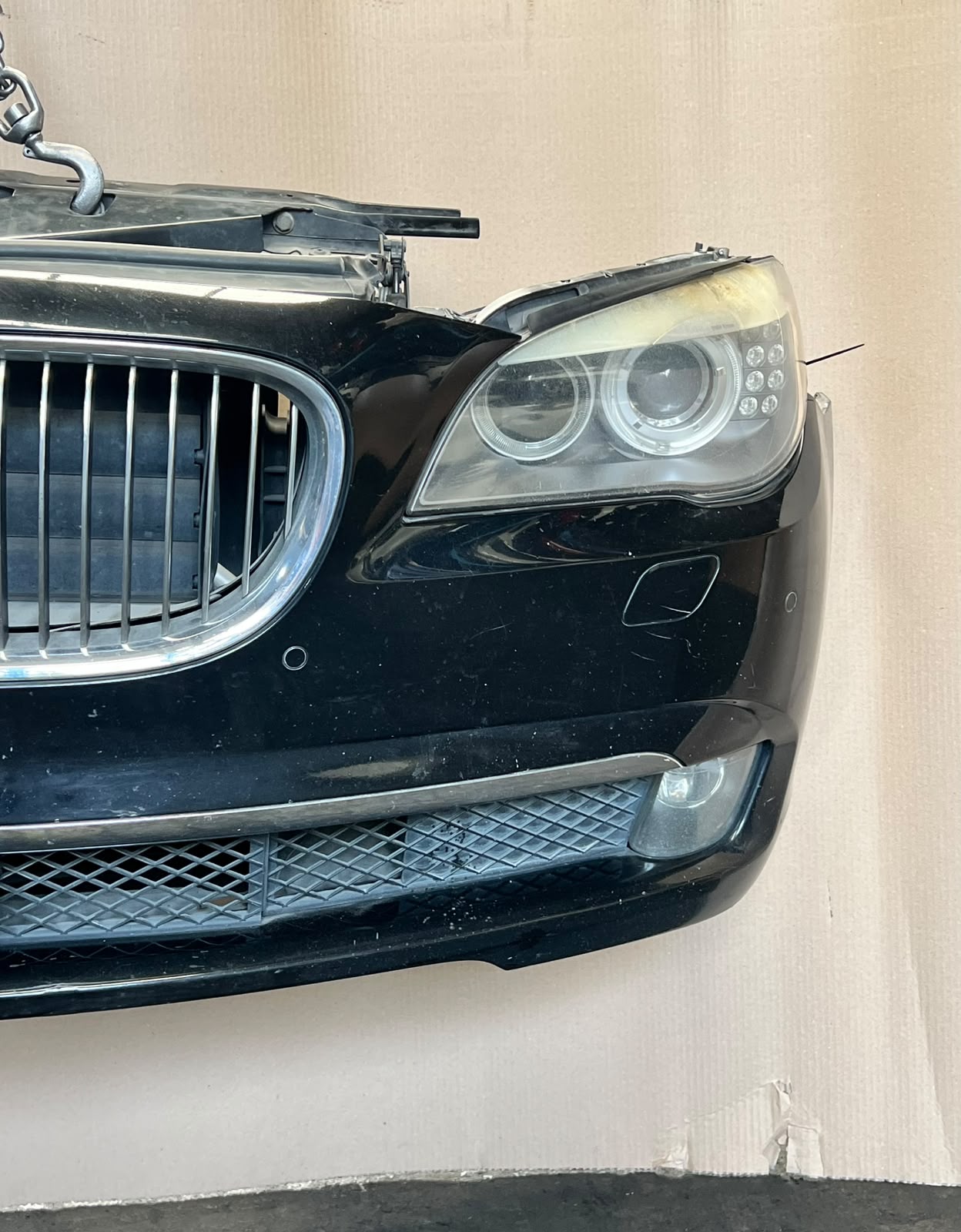 2010 BMW 730d F01 N57 Complete Front Nose Cut Headlights Grille Bumper OEM