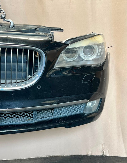 2010 BMW 730d F01 N57 Complete Front Nose Cut Headlights Grille Bumper OEM