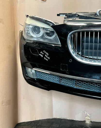 2010 BMW 730d F01 N57 Complete Front Nose Cut Headlights Grille Bumper OEM