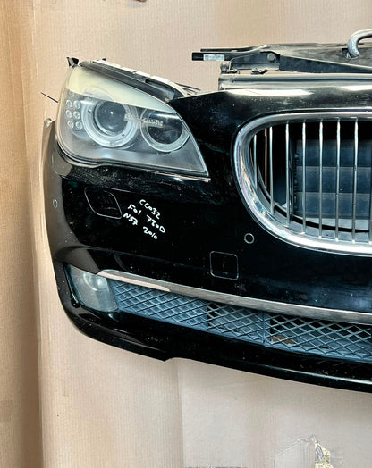 2010 BMW 730d F01 N57 Complete Front Nose Cut Headlights Grille Bumper OEM