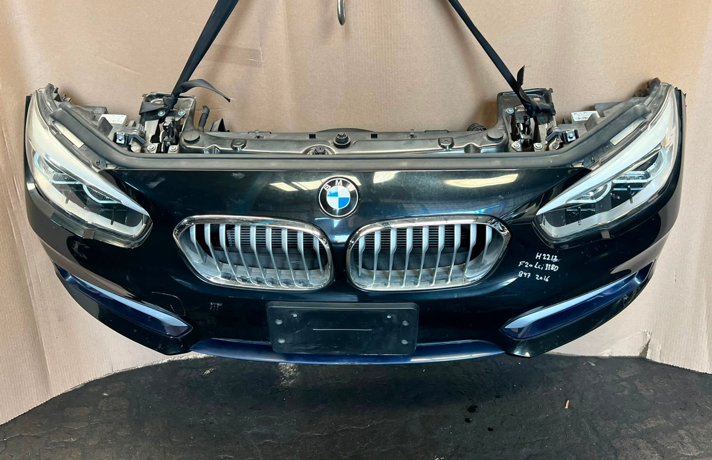 2016 BMW 118d F20 LCI B47 Complete Front Nose Cut Headlights Grille Bumper OEM