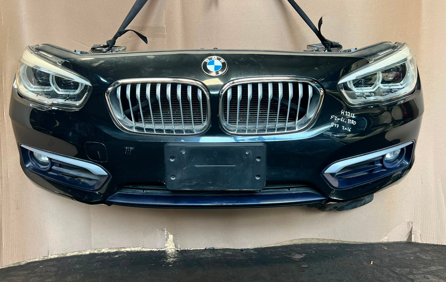 2016 BMW 118d F20 LCI B47 Complete Front Nose Cut Headlights Grille Bumper OEM