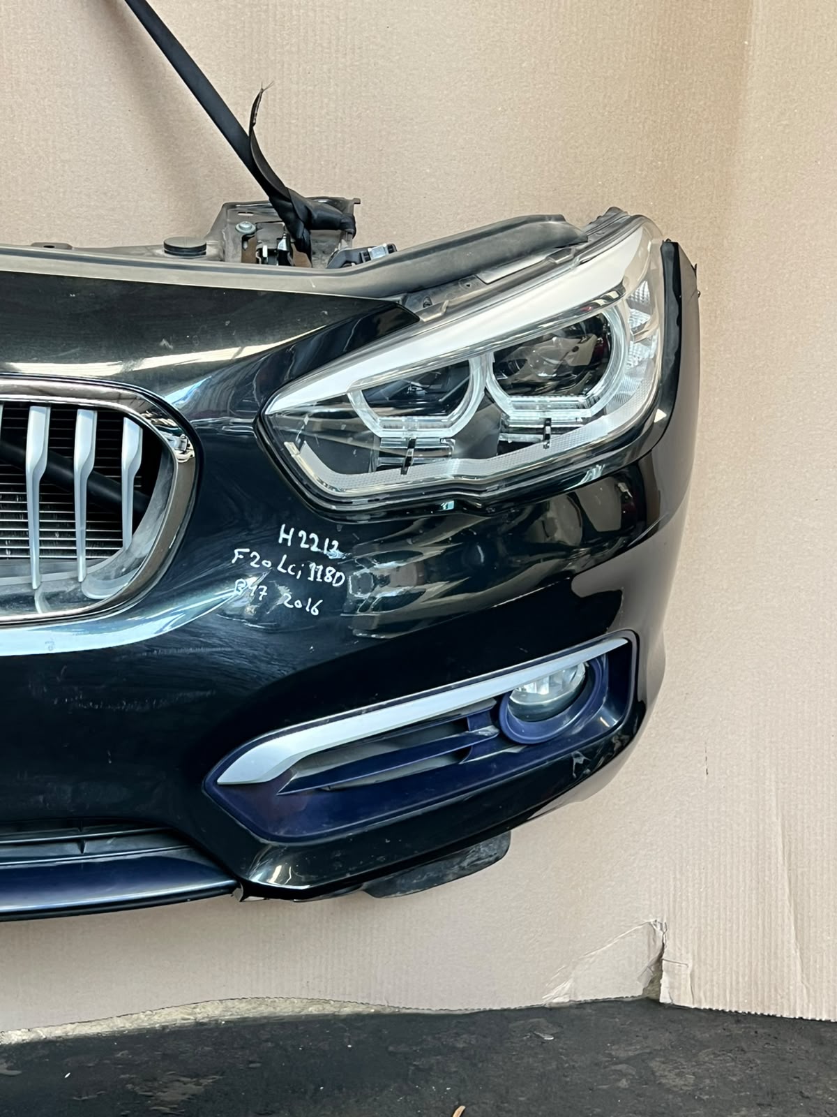 2016 BMW 118d F20 LCI B47 Complete Front Nose Cut Headlights Grille Bumper OEM