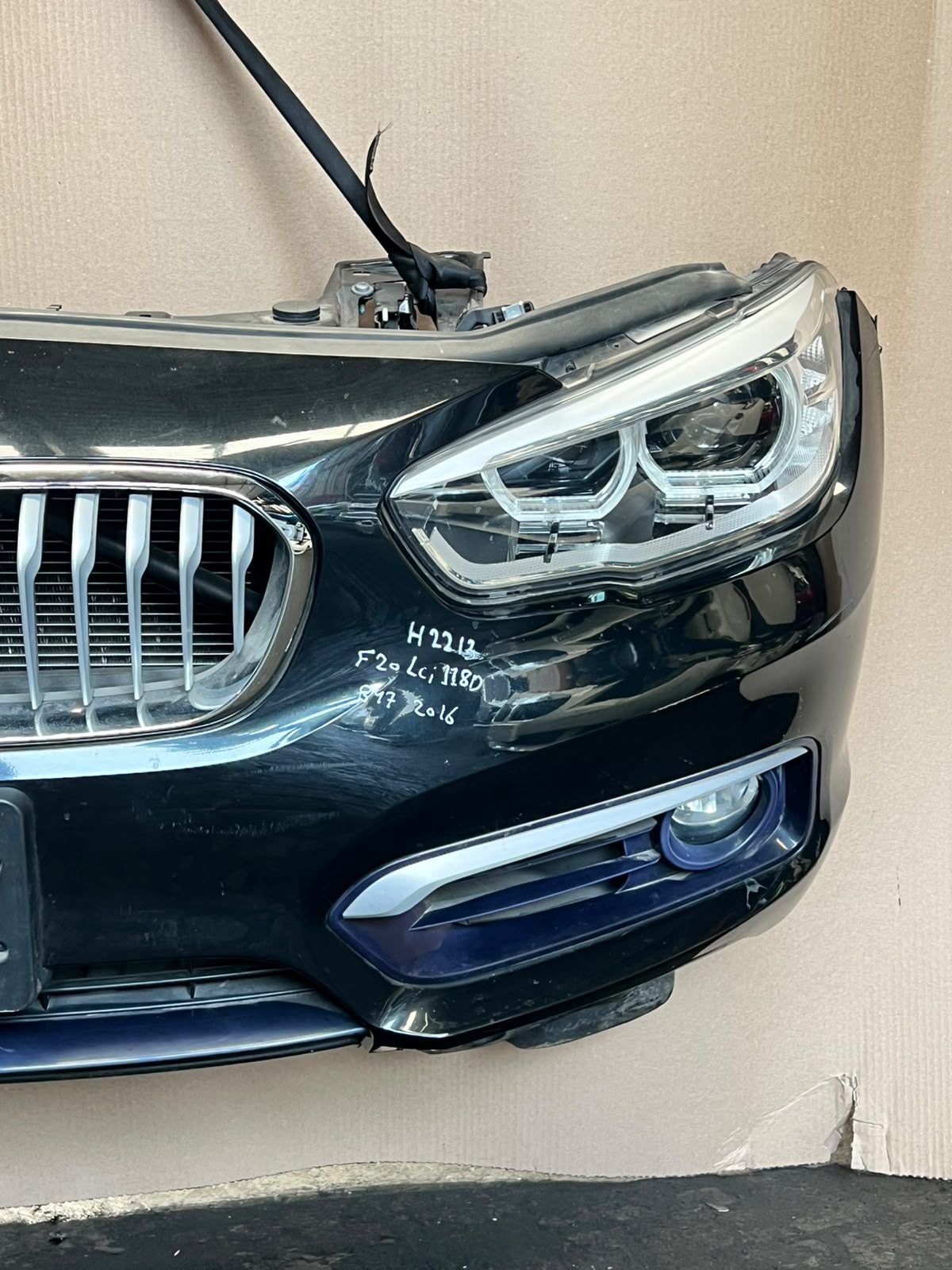 2016 BMW 118d F20 LCI B47 Complete Front Nose Cut Headlights Grille Bumper OEM