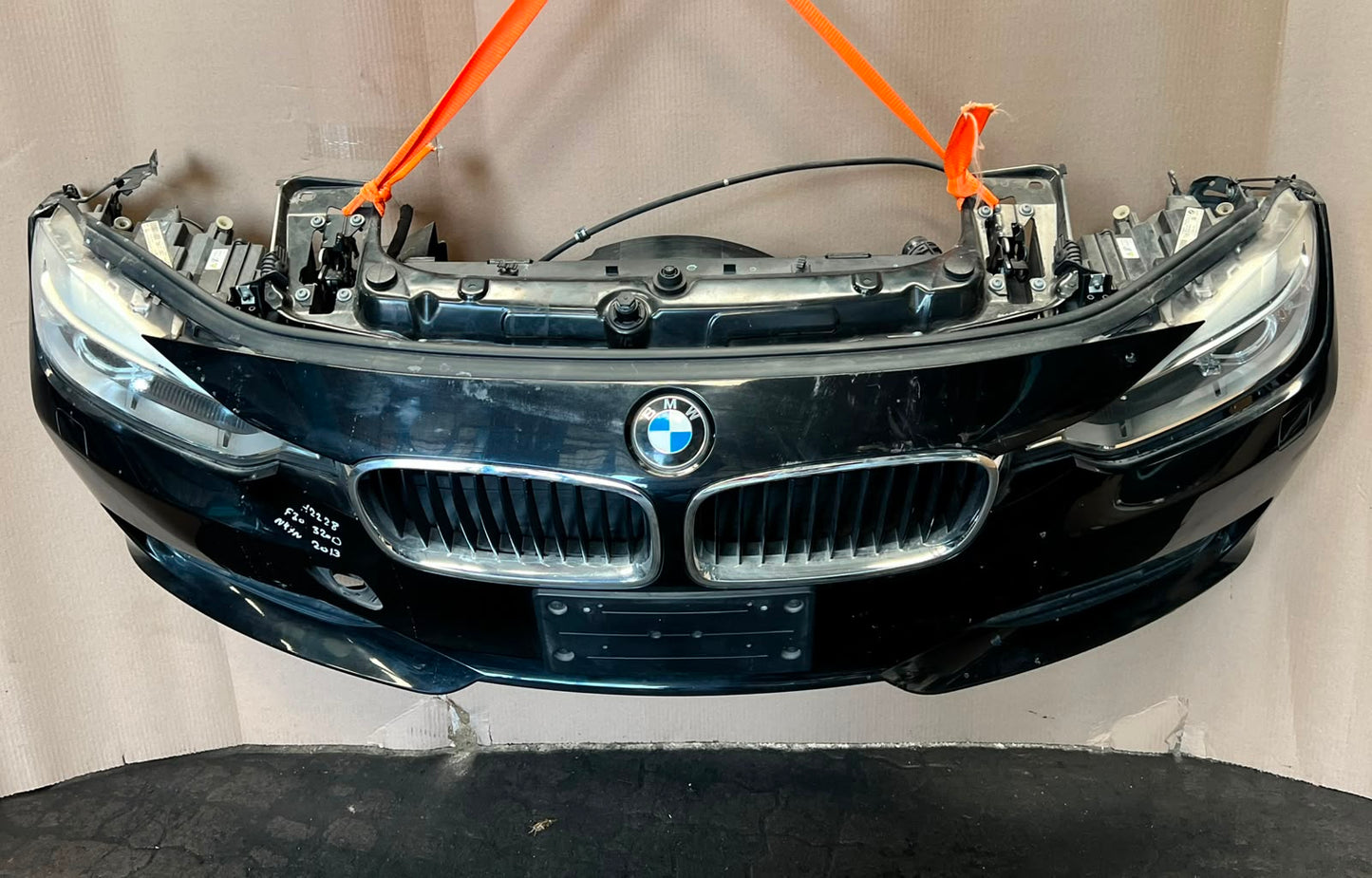 2013 BMW 320d F30 N47 Complete Front Nose Cut Headlights Grille Bumper OEM