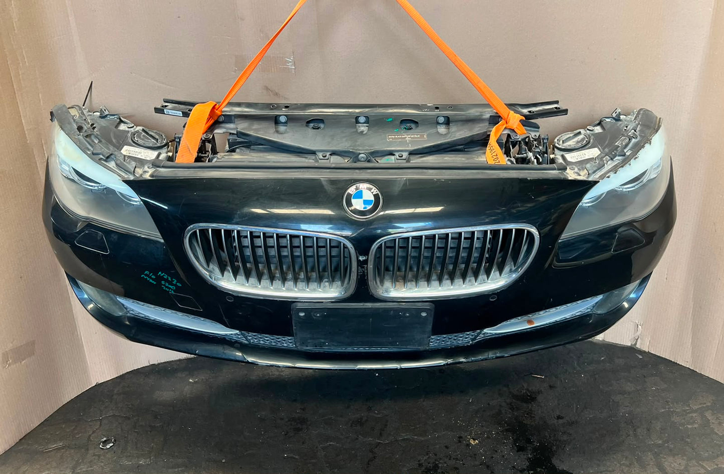 2012 BMW 520d F10 N47N Complete Front Nose Cut Headlights Grille Bumper OEM