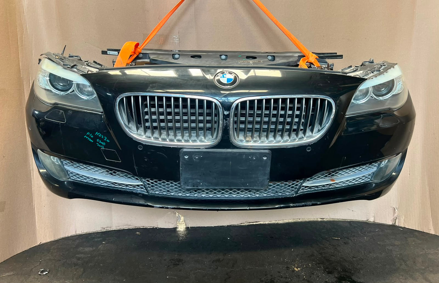 2012 BMW 520d F10 N47N Complete Front Nose Cut Headlights Grille Bumper OEM