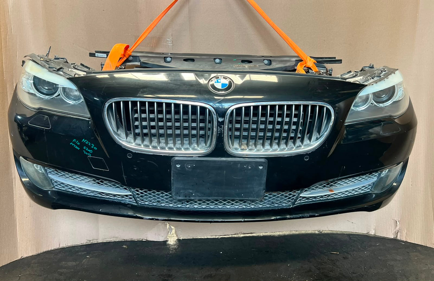 2012 BMW 520d F10 N47N Complete Front Nose Cut Headlights Grille Bumper OEM