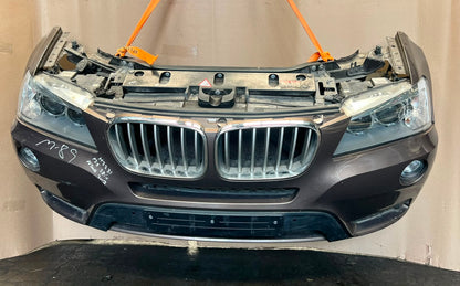2012 BMW X3 F25 xDrive28i N20 Complete Front Nose Cut Headlights Grille OEM
