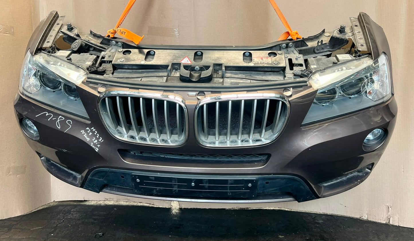 2012 BMW X3 F25 xDrive28i N20 Complete Front Nose Cut Headlights Grille OEM