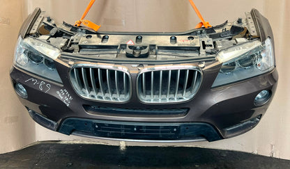2012 BMW X3 F25 xDrive28i N20 Complete Front Nose Cut Headlights Grille OEM
