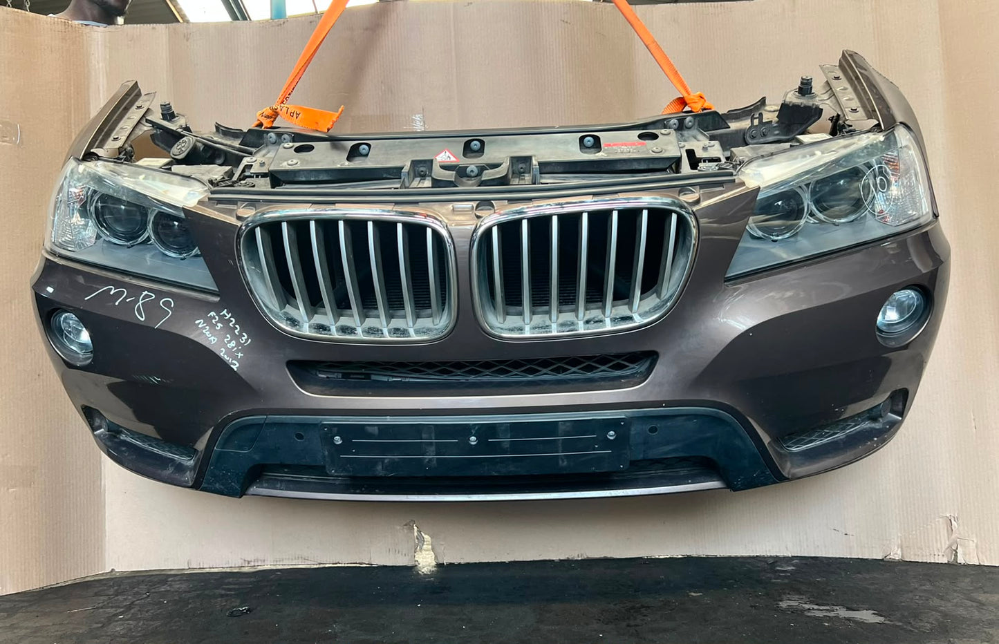 2012 BMW X3 F25 xDrive28i N20 Complete Front Nose Cut Headlights Grille OEM