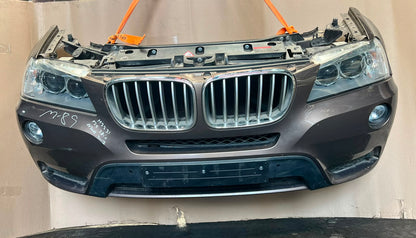 2012 BMW X3 F25 xDrive28i N20 Complete Front Nose Cut Headlights Grille OEM