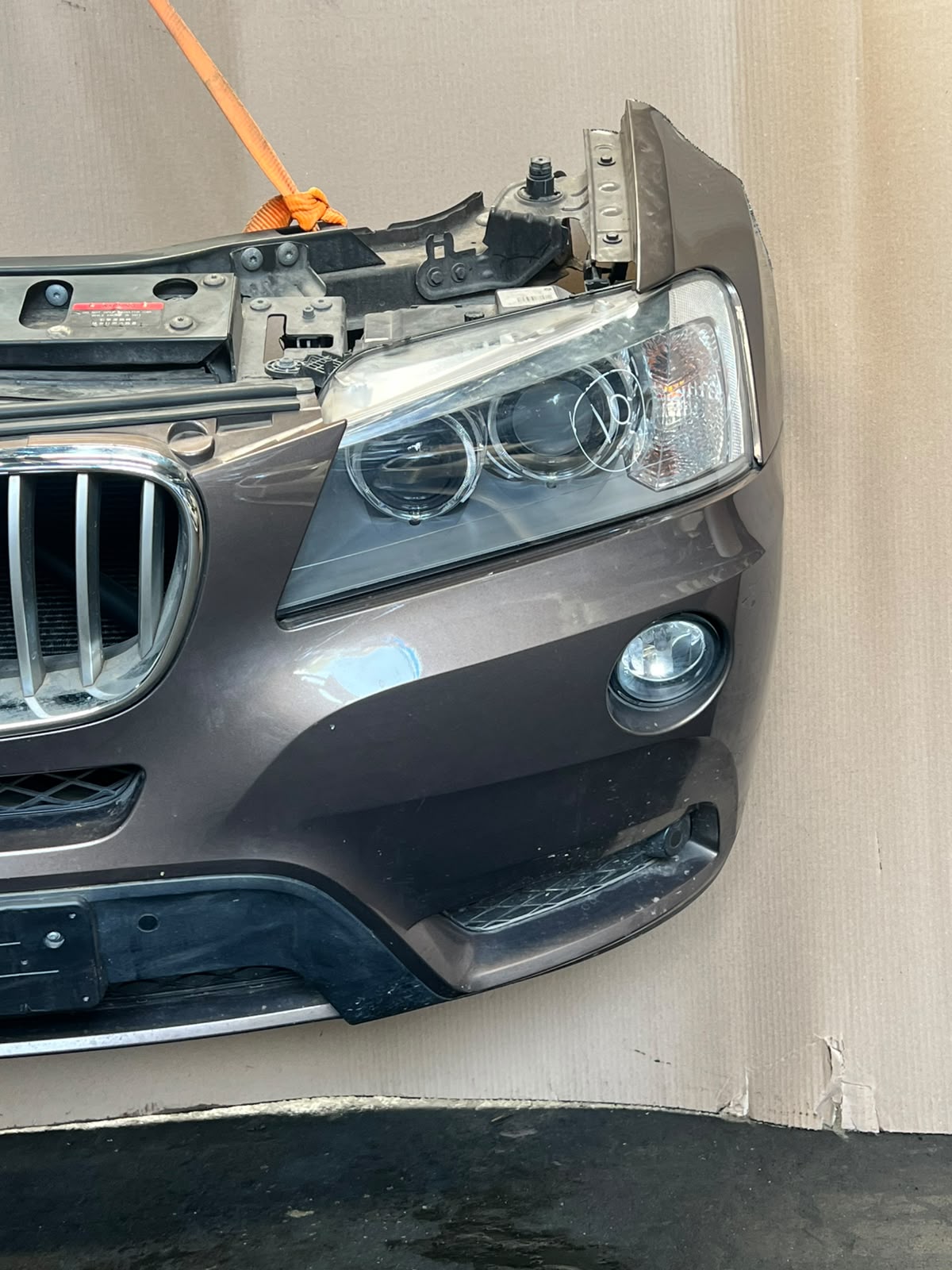 2012 BMW X3 F25 xDrive28i N20 Complete Front Nose Cut Headlights Grille OEM
