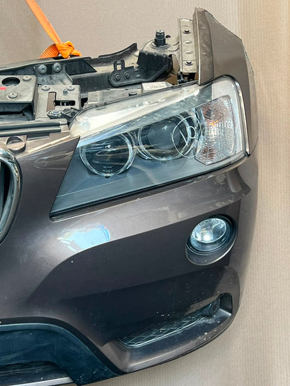 2012 BMW X3 F25 xDrive28i N20 Complete Front Nose Cut Headlights Grille OEM