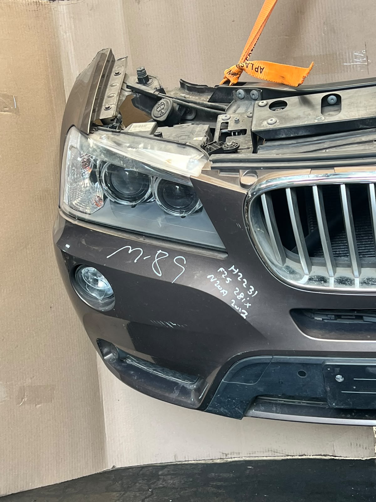 2012 BMW X3 F25 xDrive28i N20 Complete Front Nose Cut Headlights Grille OEM