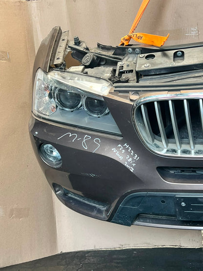 2012 BMW X3 F25 xDrive28i N20 Complete Front Nose Cut Headlights Grille OEM